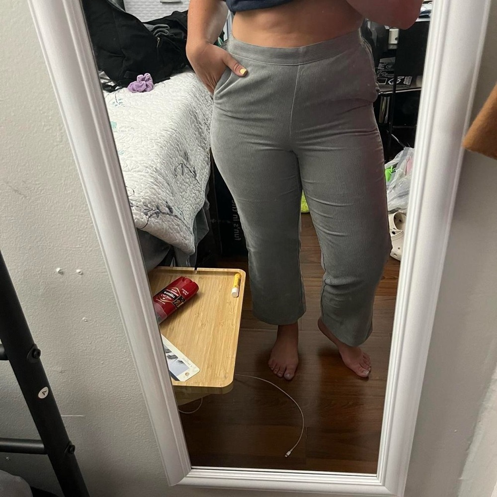 Vintage gray corduroy trousers